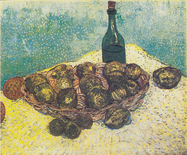 Vincent Van Gogh Still Life with Bottle, Lemons and Oranges